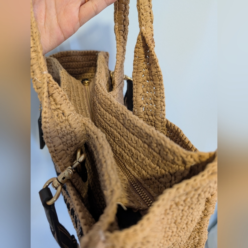 Coach Straw Cargo Tote - Picture 7 of 7